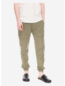 Kalhoty Alpha Industries Hidden Cargo Jogger pánské, zelená barva, ve střihu cargo, 136202.11-green