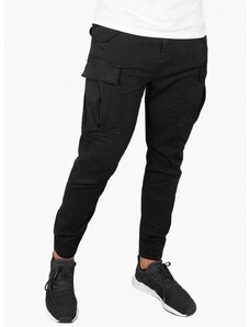 Bavlněné kalhoty Alpha Industries Airman Pant 188201 03 černá barva