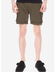 Kraťasy Alpha Industries Combat Short pánské, zelená barva, 116210.142-green