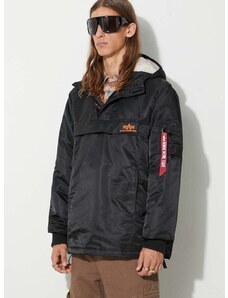 Bunda Alpha Industries HPO Anorak pánská, černá barva, přechodná, 178139.03