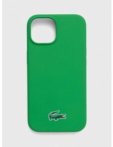 Obal na telefon Lacoste iPhone 15 6,1 zelená barva