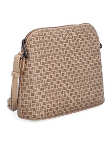 Elegantní crossbody s perforací Famito 4254 N béžová