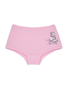 Donella Dětské kalhotky šortky Jednorožci, barva růžová, 95% bavlna 5% elasten