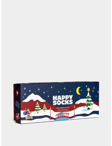 Happy Socks 4 Pack Santa's Workshops Gift Set (green)zelená