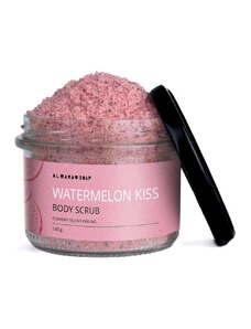 Melounový přírodní scrub na tělo - Watermelon Kiss Body scrub 180g | Almara Soap