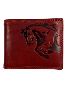 Tillberg Kožená peněženka červená kůň 105