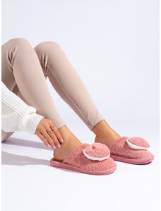 Pink women's slippers with Shelvt heart