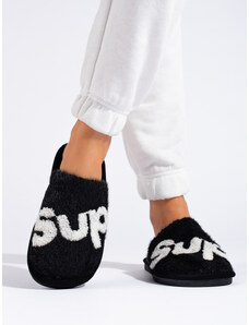 Women's slippers Shelvt warm black