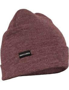 Urban Classics Accessoires Basic Flap Beanie vínová melanž