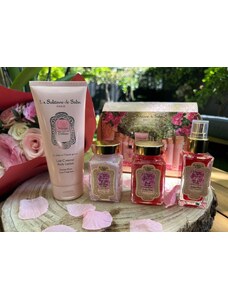 Voyage Delices Rose, dárkový set nejoblíbenějších produktů s esencí růže, La Sultane de Saba, Paris