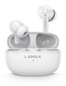 LAMAX Clips1 Play White Bezdrátová špuntová sluchátka, výdrž 35h, kvalitní mikrofon