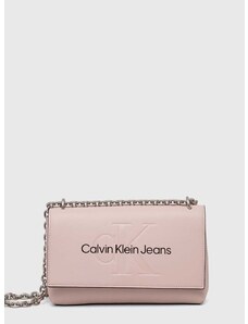 Kabelka Calvin Klein Jeans růžová barva, K60K611866