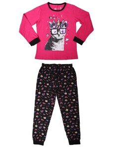 Bavlněné dívčí pyžamo Wolf S2352B, růžové