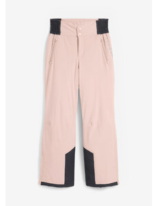 bonprix Funkční lyžařské kalhoty s pohodlnou vysokou pasovkou, nepromokavé, Straight Růžová