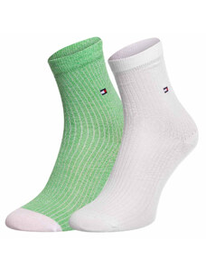 Ponožky Tommy Hilfiger 2Pack 701222646004 White/Green