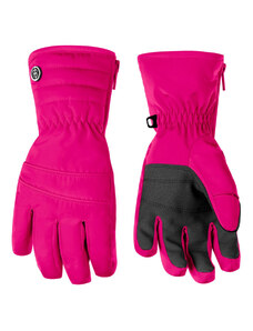 Dívčí lyžařské rukavice Poivre Blanc W23-1070-JRGL SKI - tmavě růžová 140