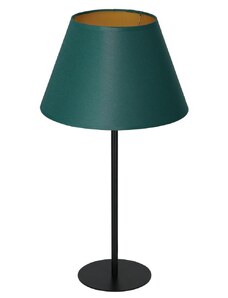 Stolní lampa ARDEN 1xE27/60W/230V pr. 30 cm zelená/zlatá LU3560