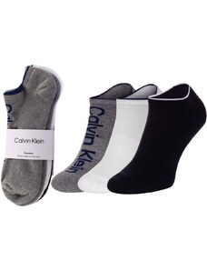 Calvin Klein Sada tří párů pánských ponožek v černé, bílé a šedé barvě Calvin - Pánské