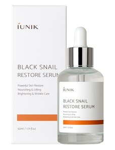 iUNIK - BLACK SNAIL RESTORE SERUM - Proti vráskové sérum se šnečím mucinem 50 ml