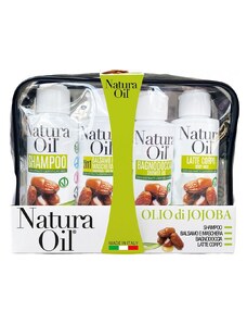 SUAREZ Company Natura Oil – cestovní sada tělové kosmetiky s BIO jojobovým olejem, 4x100 ml