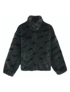 Nike Sportswear Kids Faux Fur Jacket Dark Smoke Grey/Black