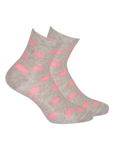 Gatta G44.01N Cottoline girls' socks patterned 33-38 aluminium 227