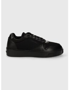 Sneakers boty Calvin Klein LOW TOP LACE UP W/ STITCH černá barva, HM0HM01368