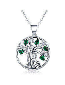 Royal Fashion stříbrný náhrdelník Strom života SCN094