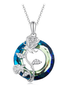 Royal Fashion stříbrný náhrdelník Růže lásky BSN313