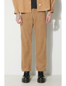 Manšestrové kalhoty Human Made Corduroy Work béžová barva, HM26PT013
