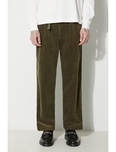 Manšestrové kalhoty Human Made Corduroy Easy zelená barva, HM26PT017