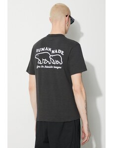 Bavlněné tričko Human Made Graphic černá barva, s potiskem, HM26TE010