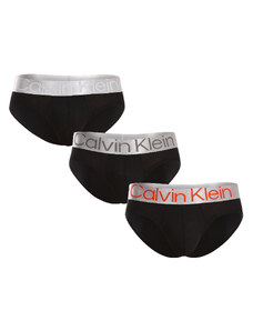 3PACK pánské slipy Calvin Klein černé (NB3129A-GTB)
