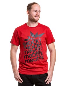 Meatfly pánské tričko Big Shock Shattered Dark Red | Červená
