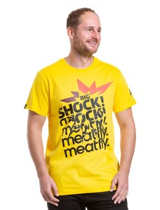 Meatfly pánské tričko Big Shock Shattered Yellow | Žlutá