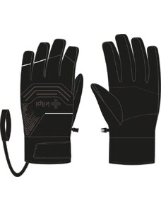 Lyžařské rukavice Kilpi Skimi-U černá