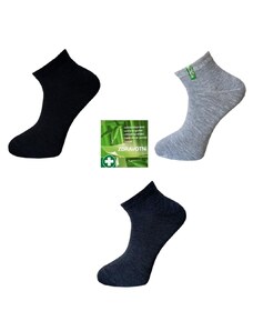 PeSaiL Pánské krátké zdravotní ponožky s bambusovým vláknem (Balení/3 páry)