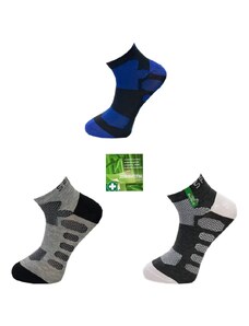 PeSaiL Pánské krátké zdravotní ponožky s bambusovým vláknem - Yahok (Balení/3 páry)