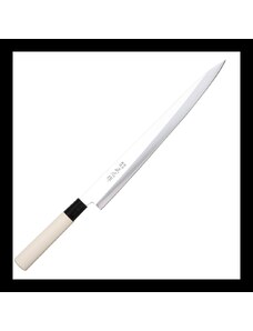 Nůž kuchyňský Masahiro MS-8 Yanagiba 270 mm - stříbrný-hnědý