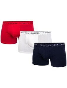 Tommy Hilfiger Sada tří pánských boxerek v bílé, modré a červené barvě Tommy Hil - Pánské