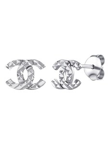 Silvego Stříbrné náušnice COCO s diamantovým výbrusem PRGSGE2355ES
