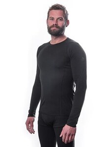 SENSOR MERINO AIR pánské triko dl.rukáv černá Velikost: XL