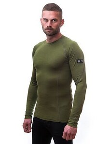 SENSOR MERINO ACTIVE pánské triko dl.rukáv safari zelená Velikost: XXL