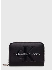 Peněženka Calvin Klein Jeans černá barva, K60K607229