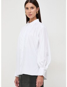 Košile BOSS bílá barva, regular, s klasickým límcem, 50505629