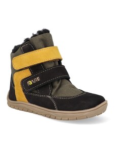 Barefoot dětské zimní boty Fare Bare - B5445211+B5544211 hnědé