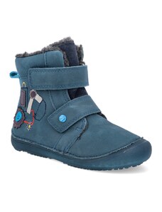 Barefoot dětské zimní boty D.D.step W063-321A modré