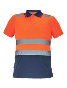 Cerva CRV CADIZ HV polokošile oranžová/navy XS