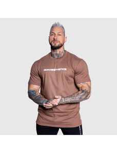 Pánské fitness tričko Iron Aesthetics Infinity, hnědé