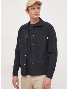 Košilová bunda Pepe Jeans černá barva